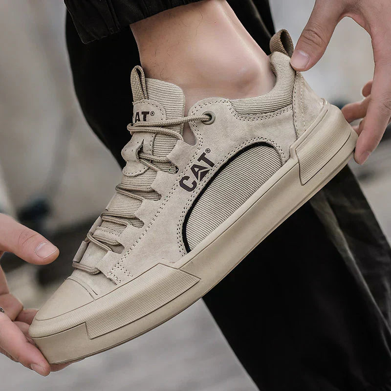 Rodney - Robuste Urbane Sneakers i Børstet Læder