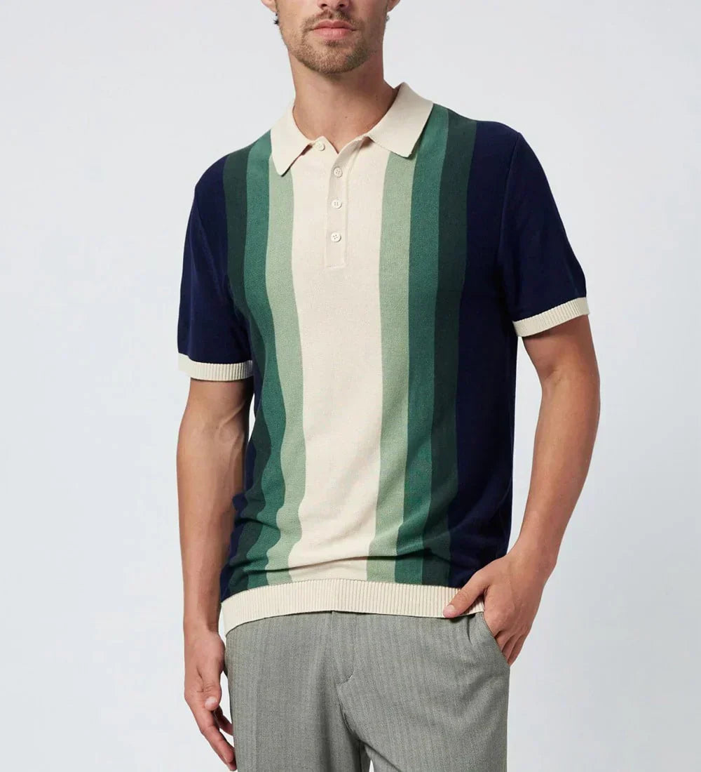 Cayden - Premium Bomulds Farvegradient Poloshirt