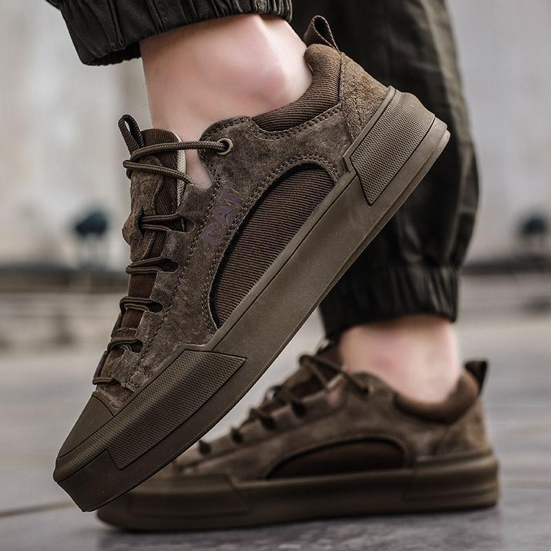 Rodney - Robuste Urbane Sneakers i Børstet Læder