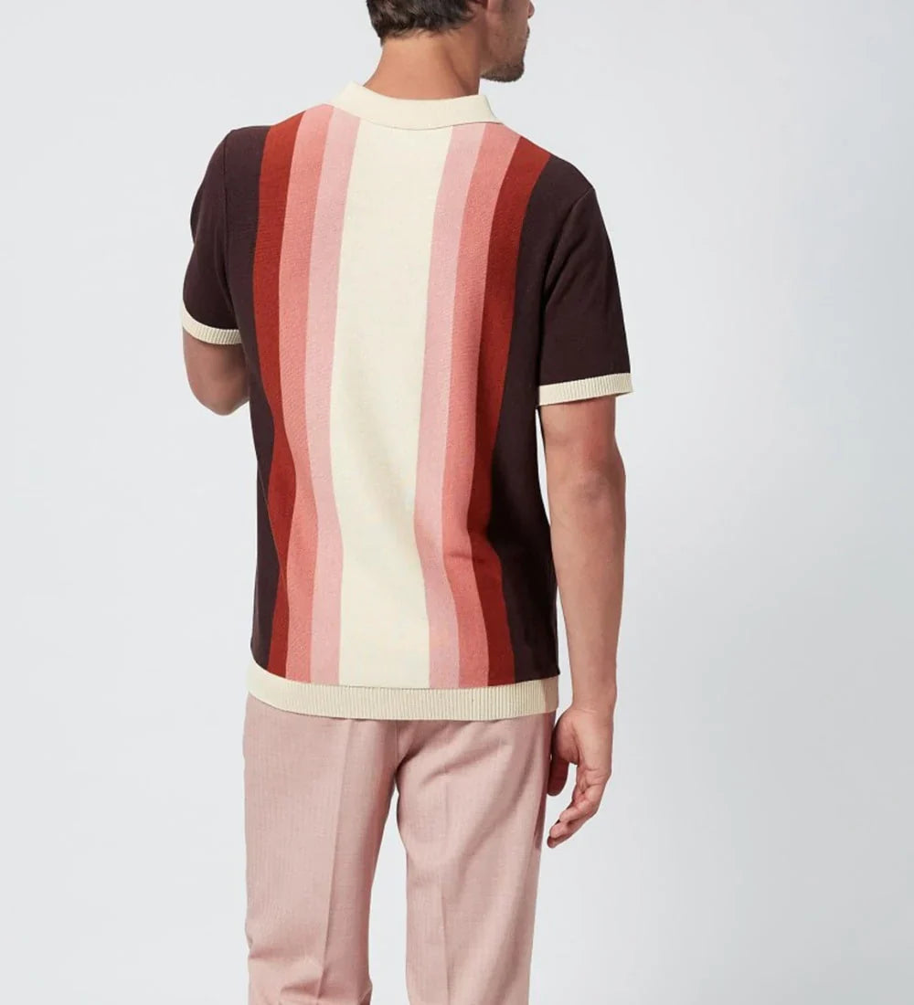 Cayden - Premium Bomulds Farvegradient Poloshirt