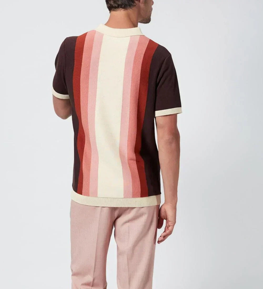 Cayden - Premium Bomulds Farvegradient Poloshirt