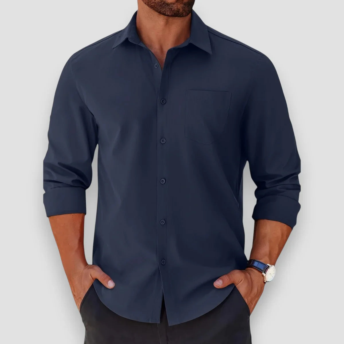 Yannis - Elegant Klassisk Åndbar Skjorte