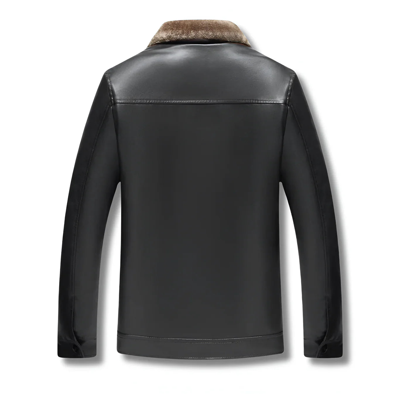 Diller - Elegantní Kožený Kabát S Kožešinovou Podšívkou