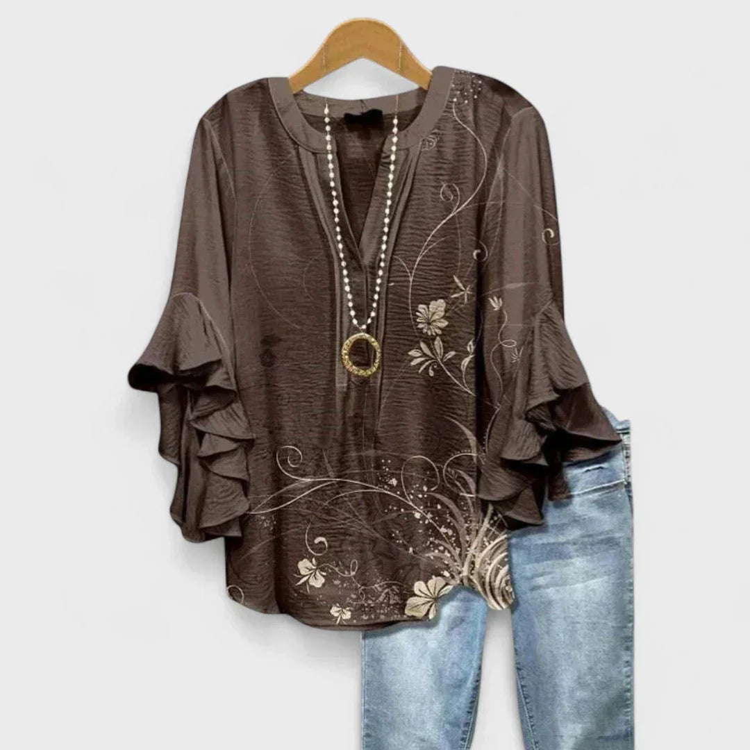 Virelina - Blusa de Algodón Elegante (Regalo Jeans Slim)