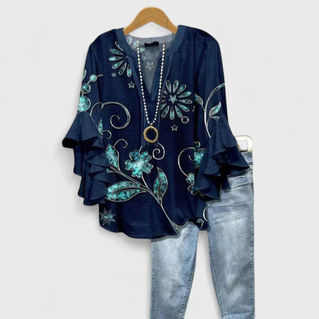 Virelina - Blusa de Algodón Elegante (Regalo Jeans Slim)