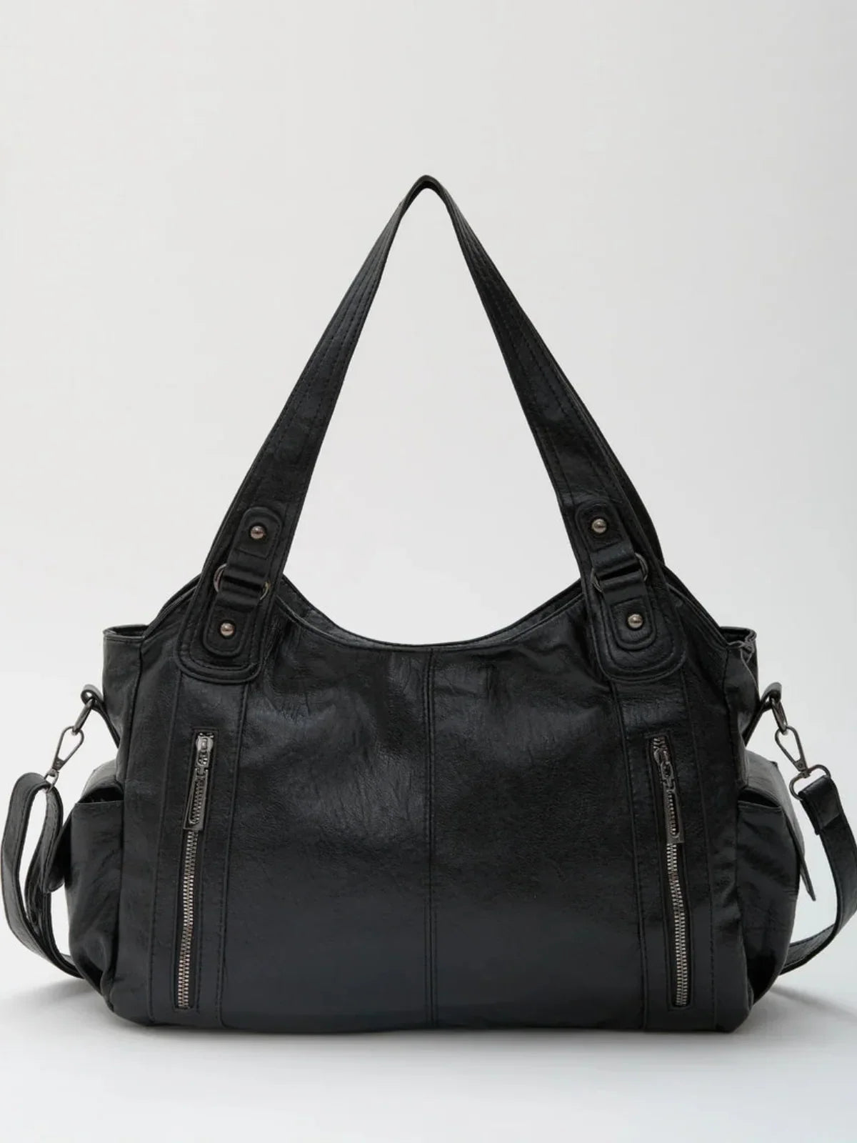 Talya - Bolso de Mano Retro de Cuero Artesanal