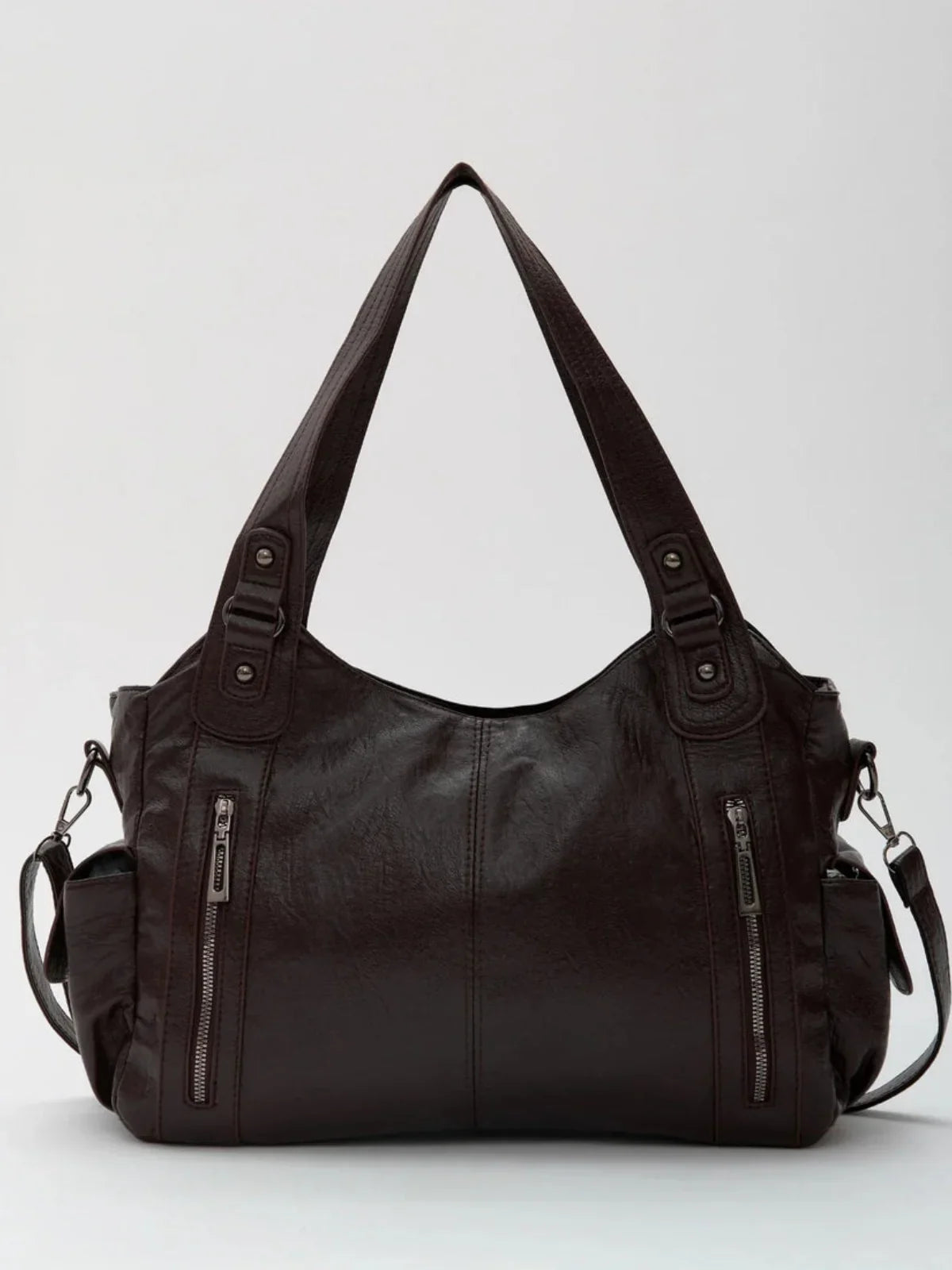 Talya - Bolso de Mano Retro de Cuero Artesanal