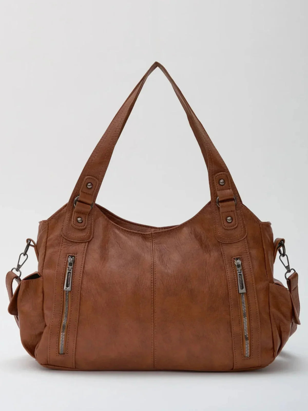 Talya - Bolso de Mano Retro de Cuero Artesanal
