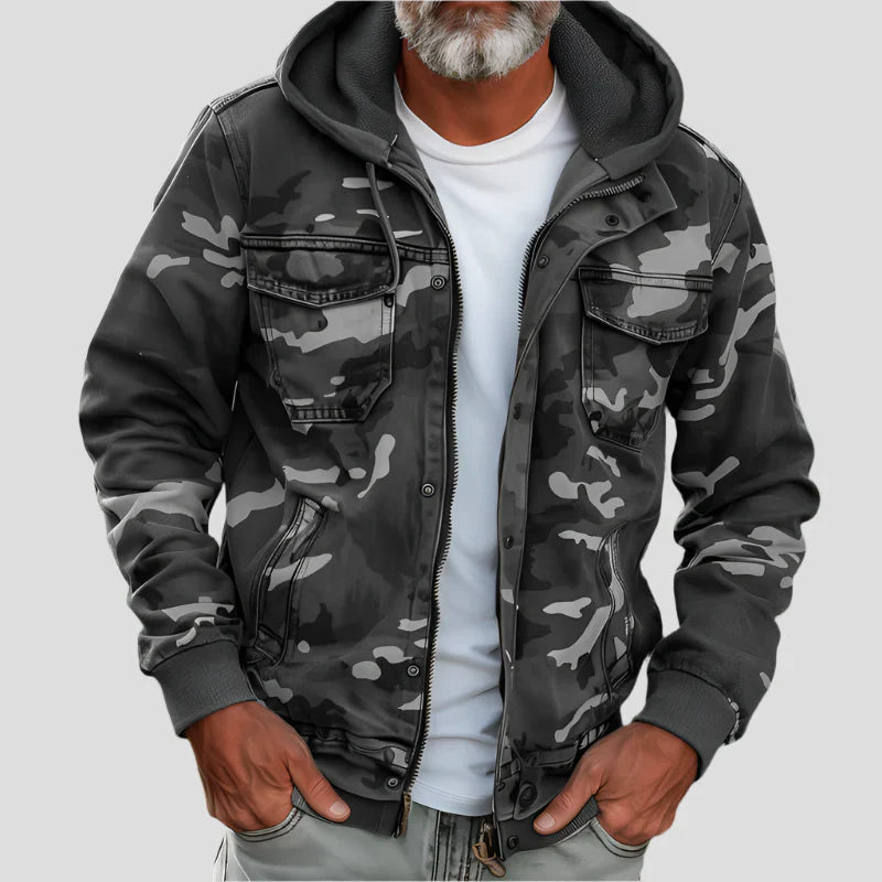 Gilbert - Veste à Capuche Style Militaire