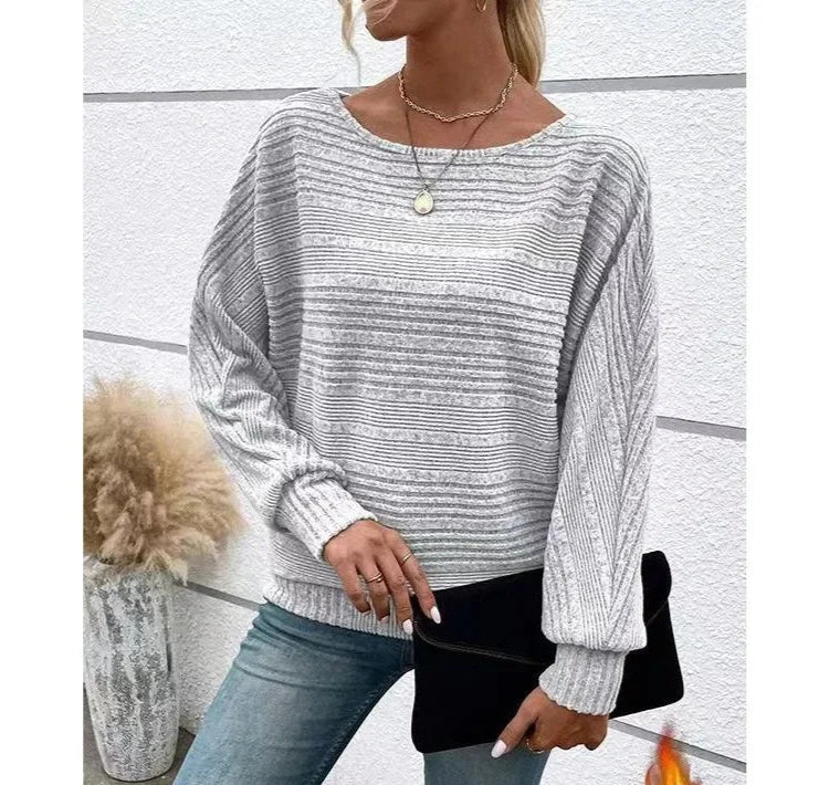 Kristen - Lehký Svetr S Netopýřími Rukávy