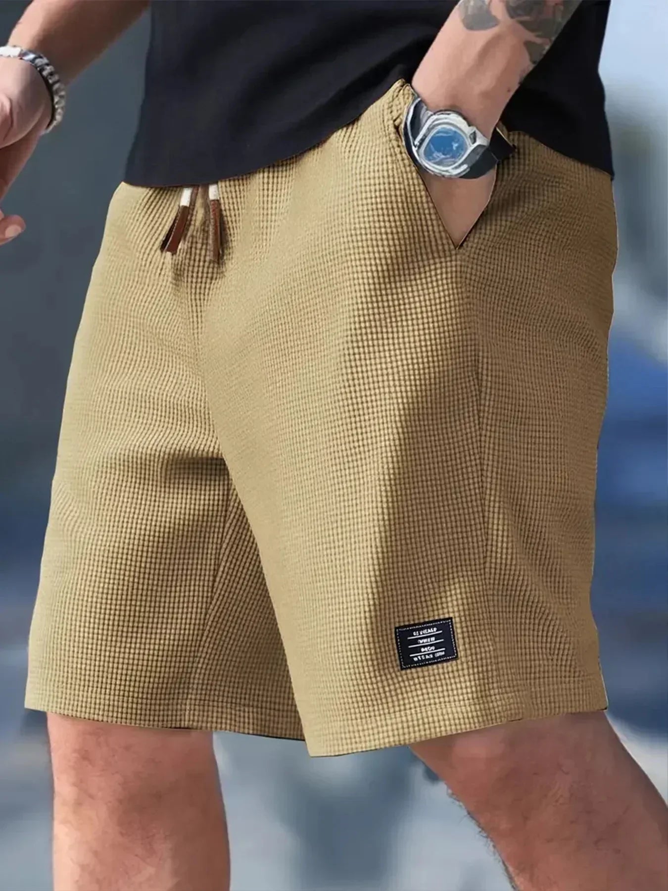 Aronis - Premium Breathable Textured Shorts