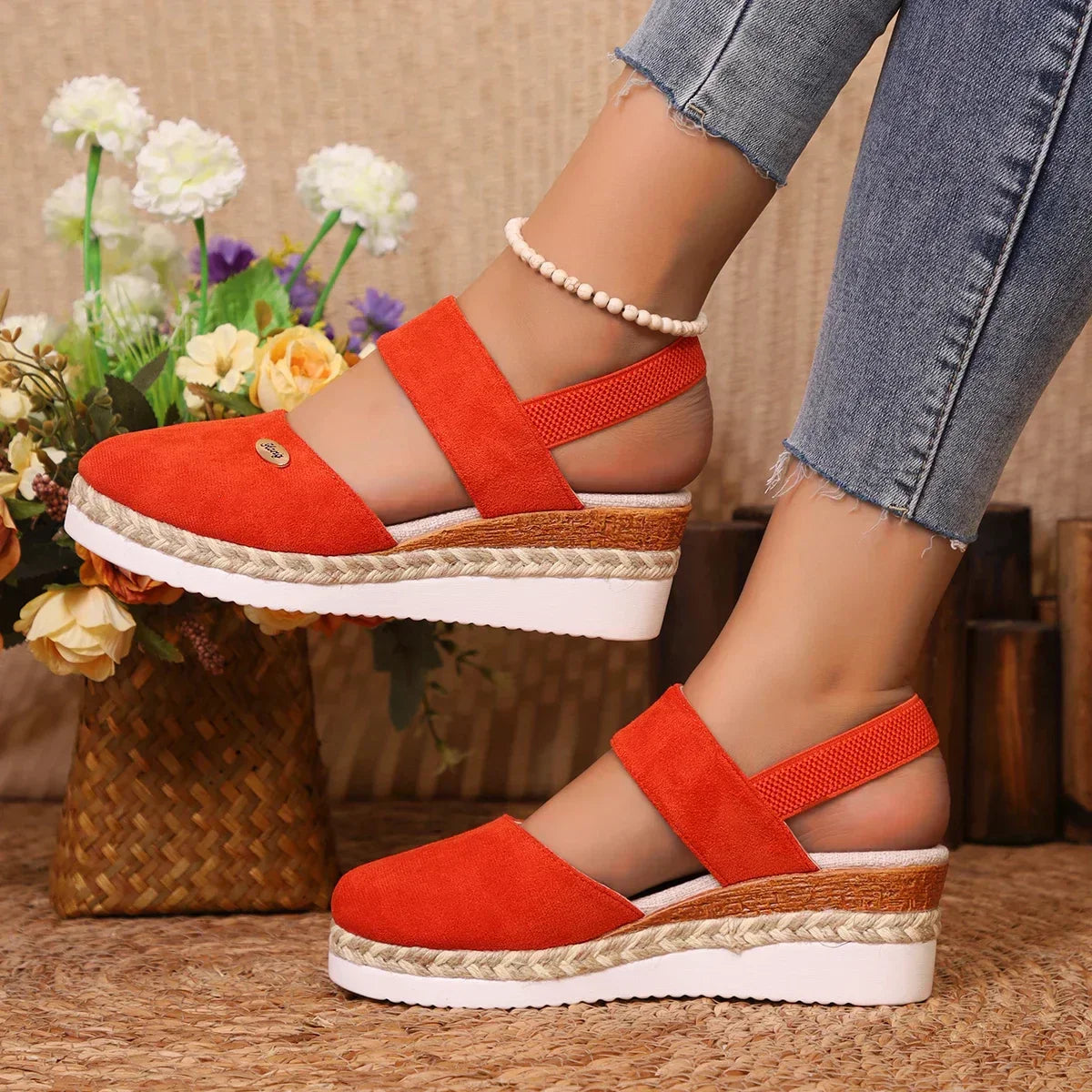 Dalina - Ortopædiske Espadriller med Platform