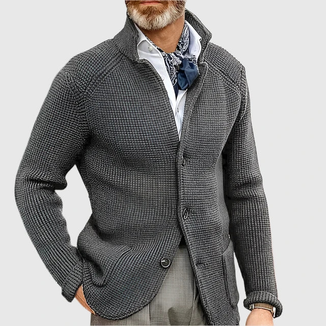 Renato - Elegant Men's Wool Cardigan