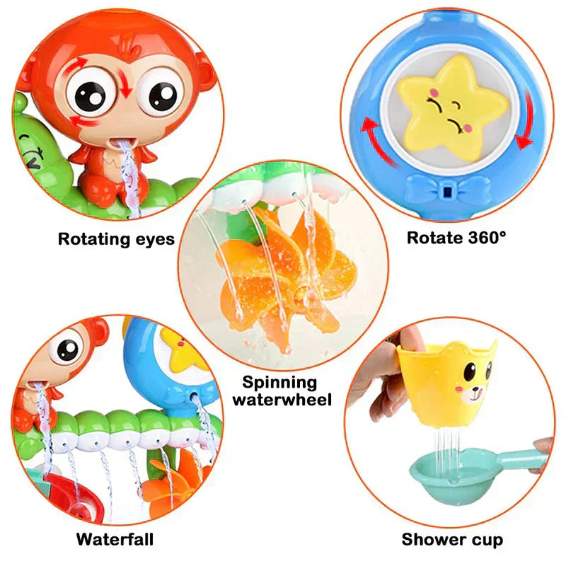 Watfun® Jouet de Bain Intéractif Multi-Cascades