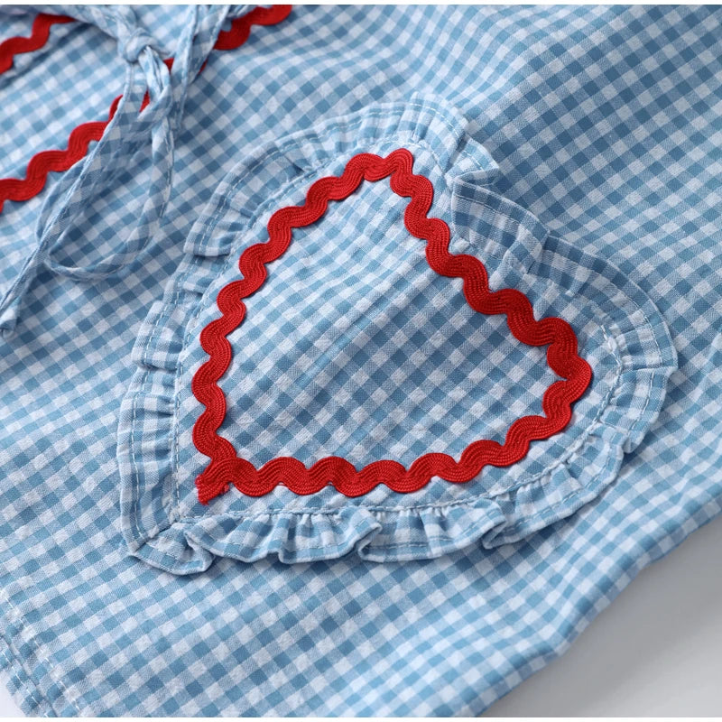 Rose - Top Girly Brodé Vintage