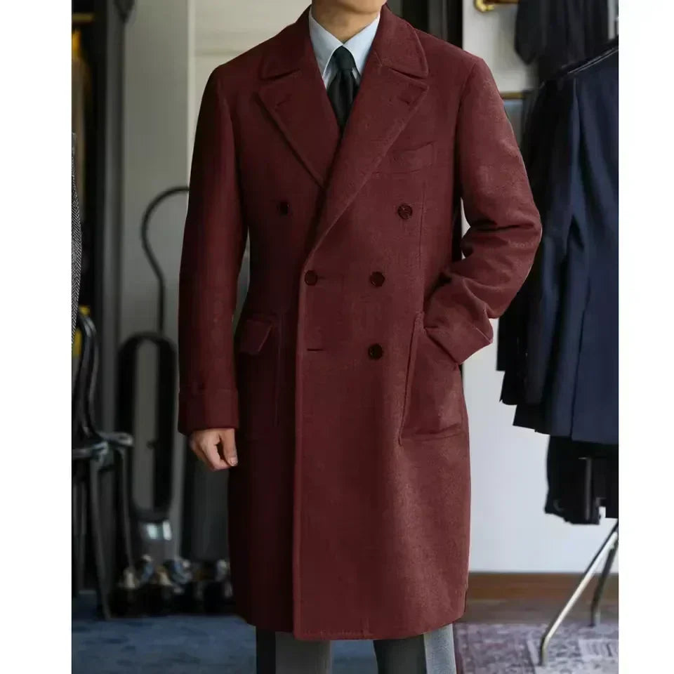 Guillaume - Long Manteau Hivernal en Lain d'Exception