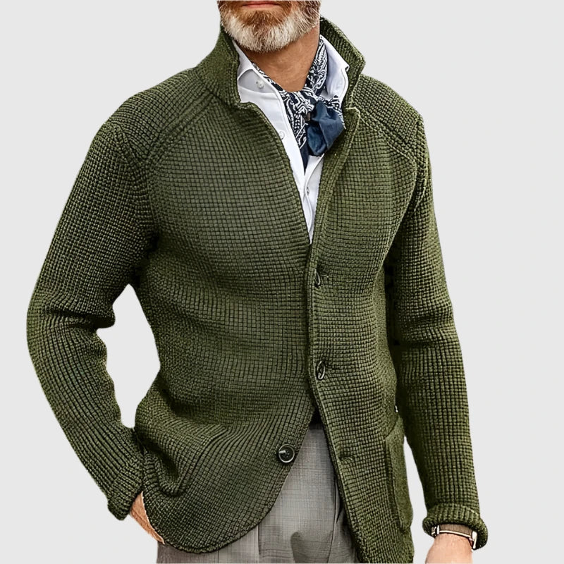 Renato - Elegant Men's Wool Cardigan