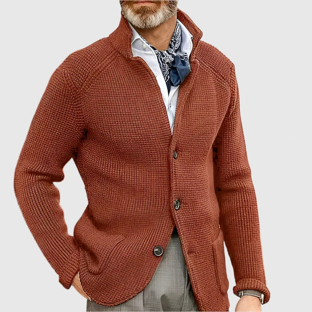 Renato - Elegant Men's Wool Cardigan