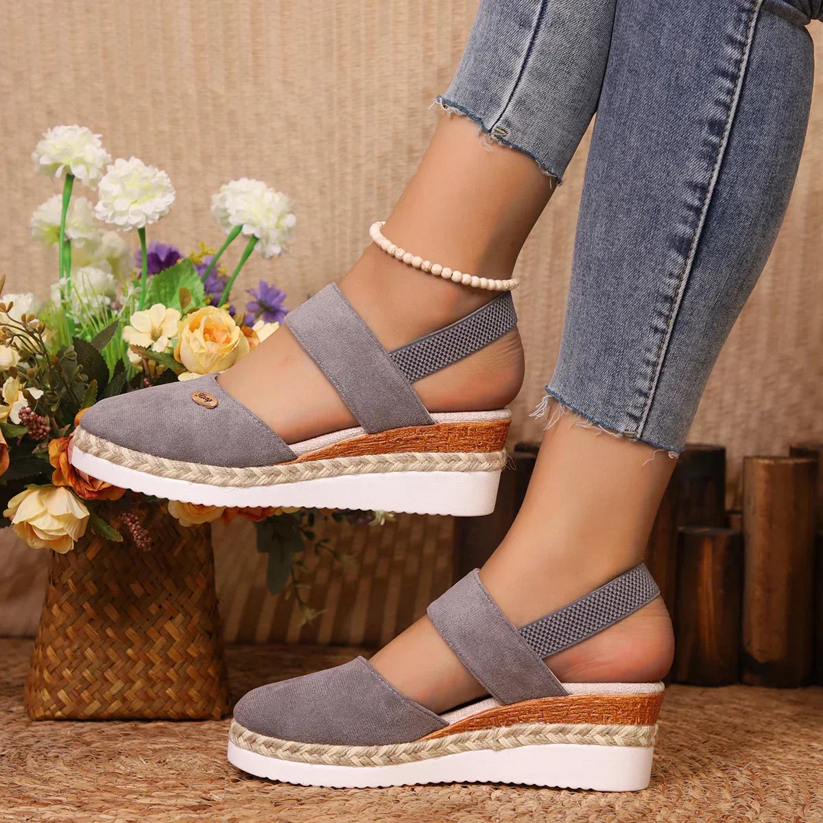Dalina - Ortopædiske Espadriller med Platform