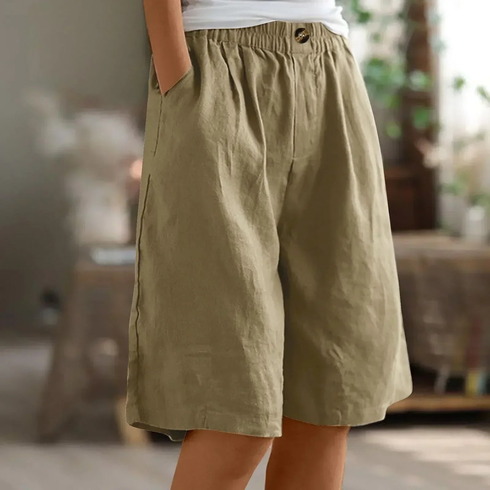 Siloe - Shorts Oversize de Estilo Bohemio