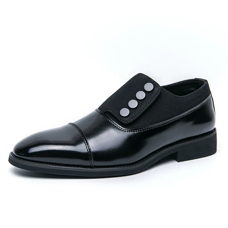 Frédéric - Derbies Boutonnés en Cuir Premium