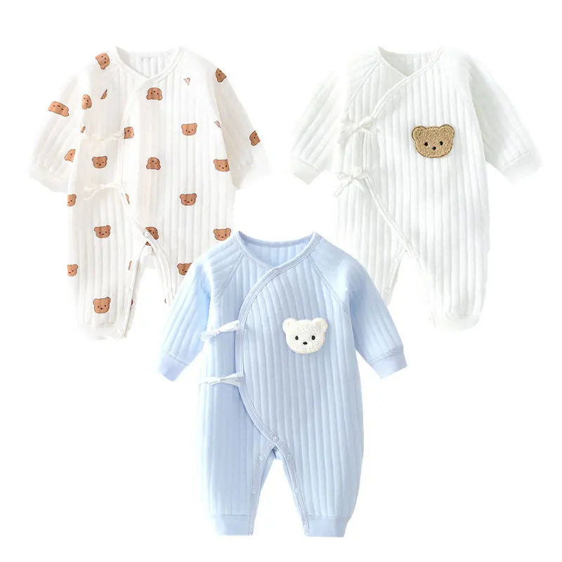 Chupie - 3pak Bløde Natdragter i 100% Bomuld nem åbning