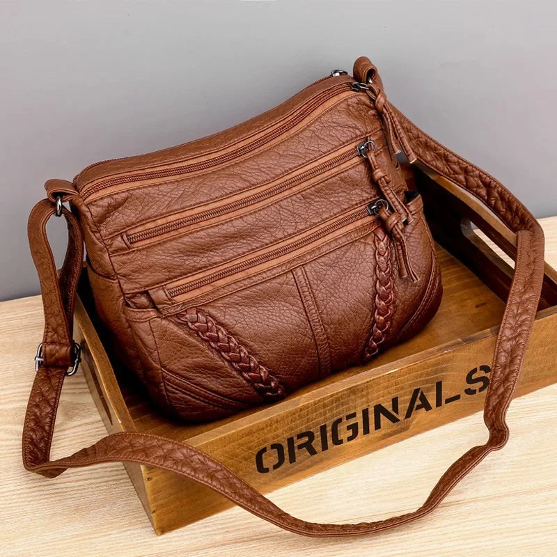 Fiona - Bolso de Cuero Genuino Hecho a Mano