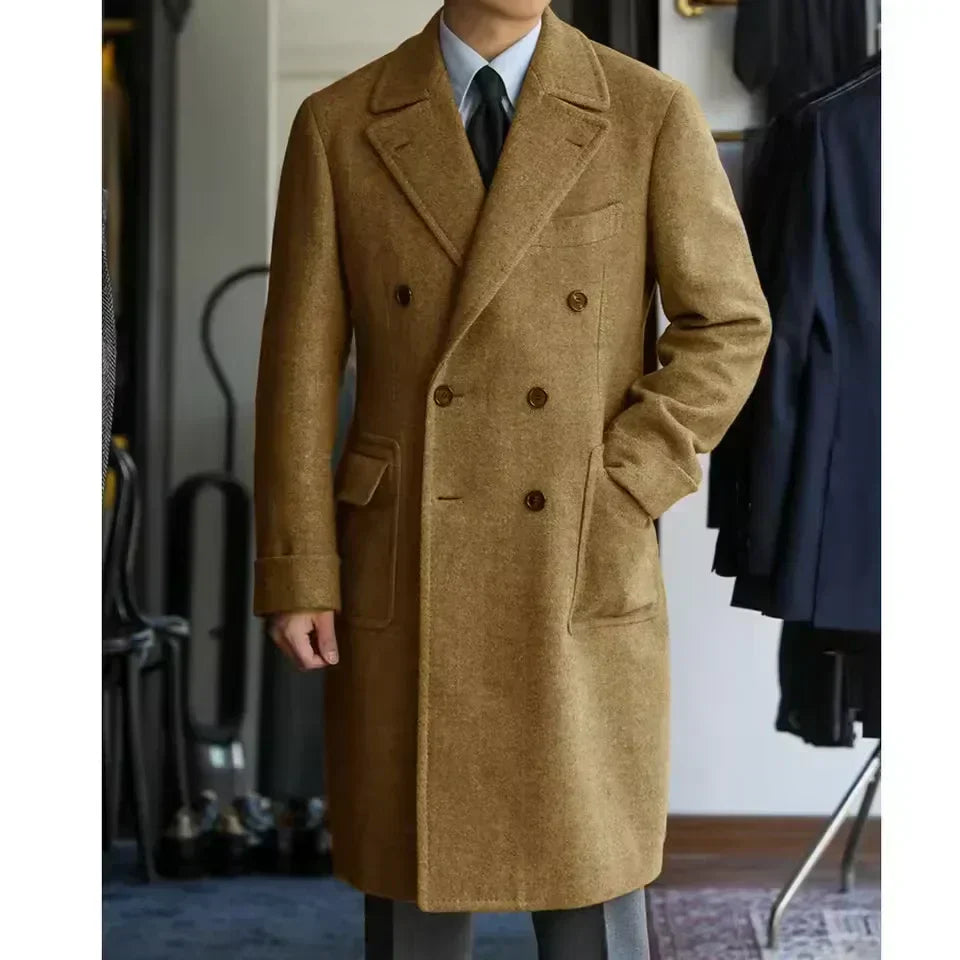 Guillaume - Long Manteau Hivernal en Lain d'Exception