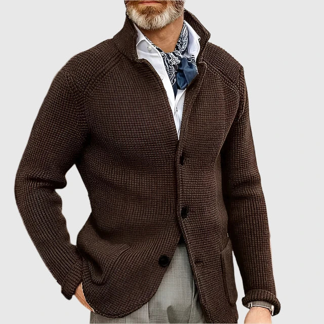 Renato - Elegant Men's Wool Cardigan