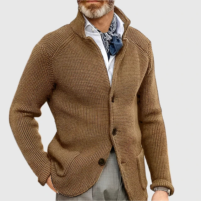 Renato - Elegant Men's Wool Cardigan