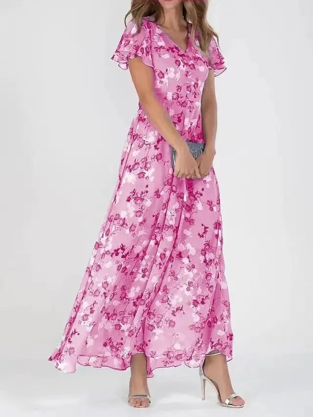 Alice - Robe Longue Bohème Chic Fleurie Premium