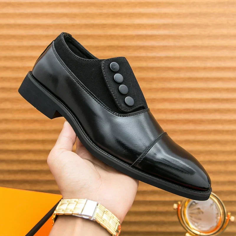 Frédéric - Derbies Boutonnés en Cuir Premium