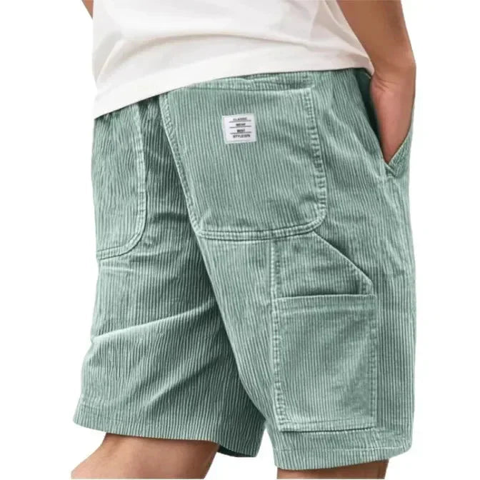 Hakop - Shorts Cargo Cómodos de Pana