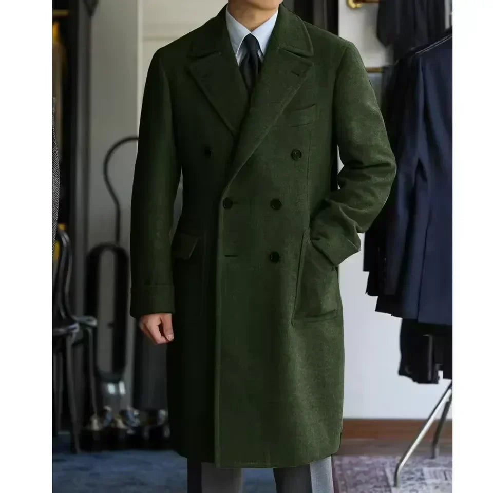 Guillaume - Long Manteau Hivernal en Lain d'Exception