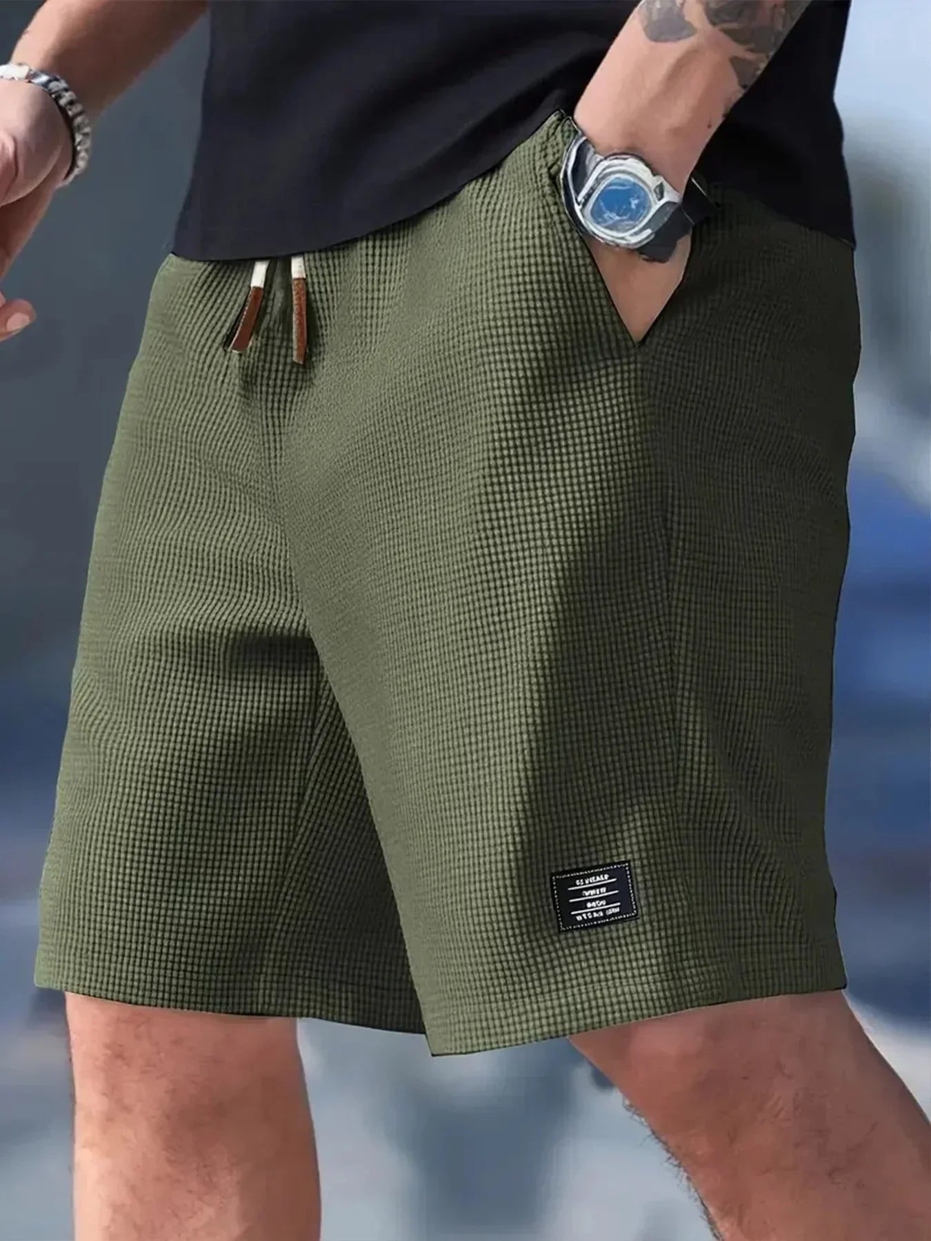 Aronis - Premium Breathable Textured Shorts