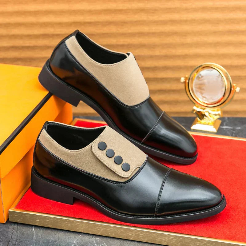 Frédéric - Derbies Boutonnés en Cuir Premium