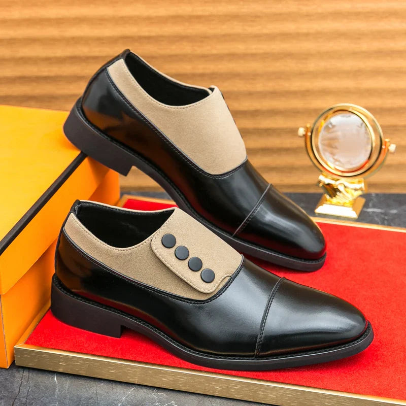 Frédéric - Derbies Boutonnés en Cuir Premium