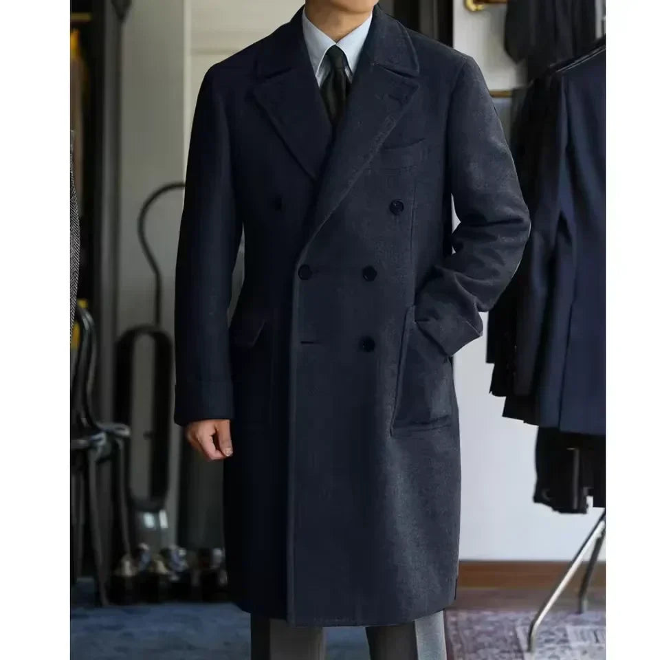 Guillaume - Long Manteau Hivernal en Lain d'Exception