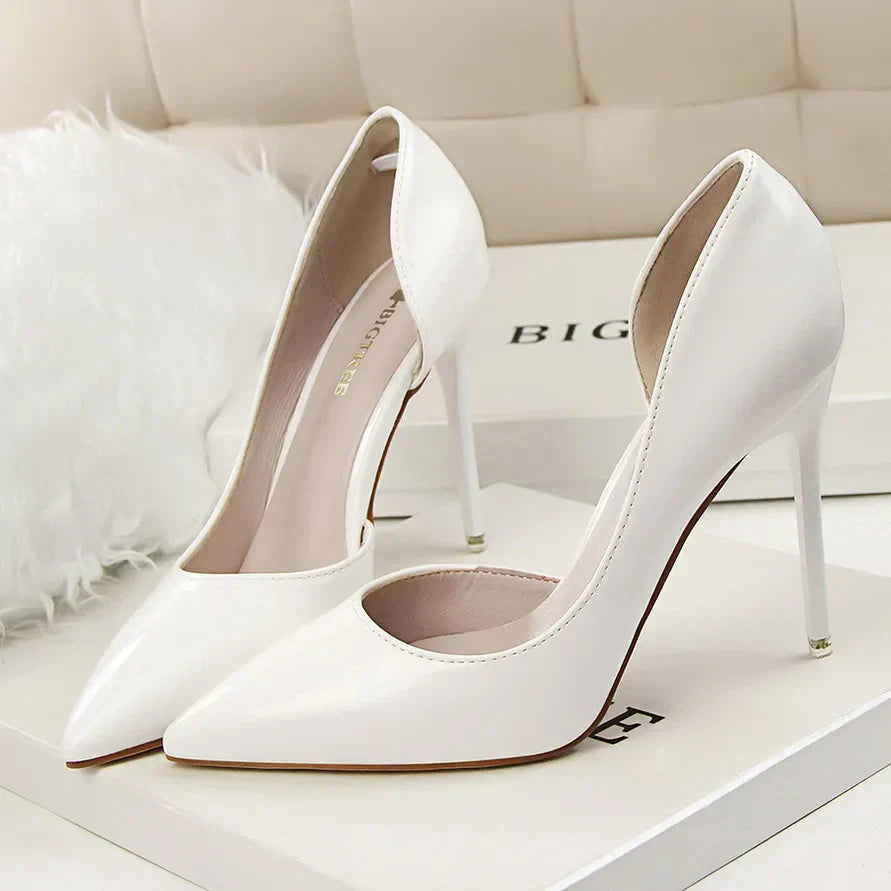 Veronica - Escarpins Vernis Cuir Qualité Italienne