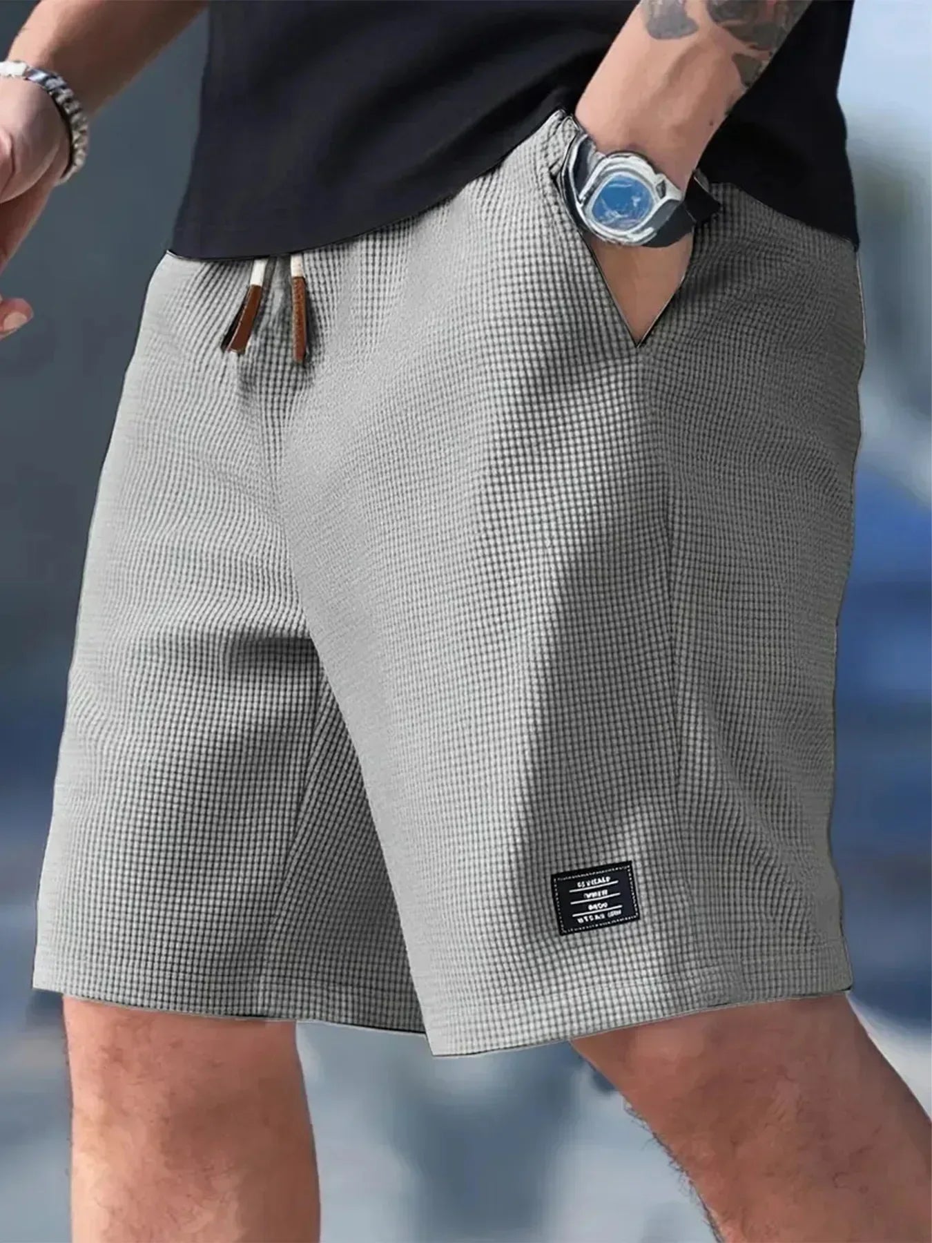 Aronis - Premium Breathable Textured Shorts
