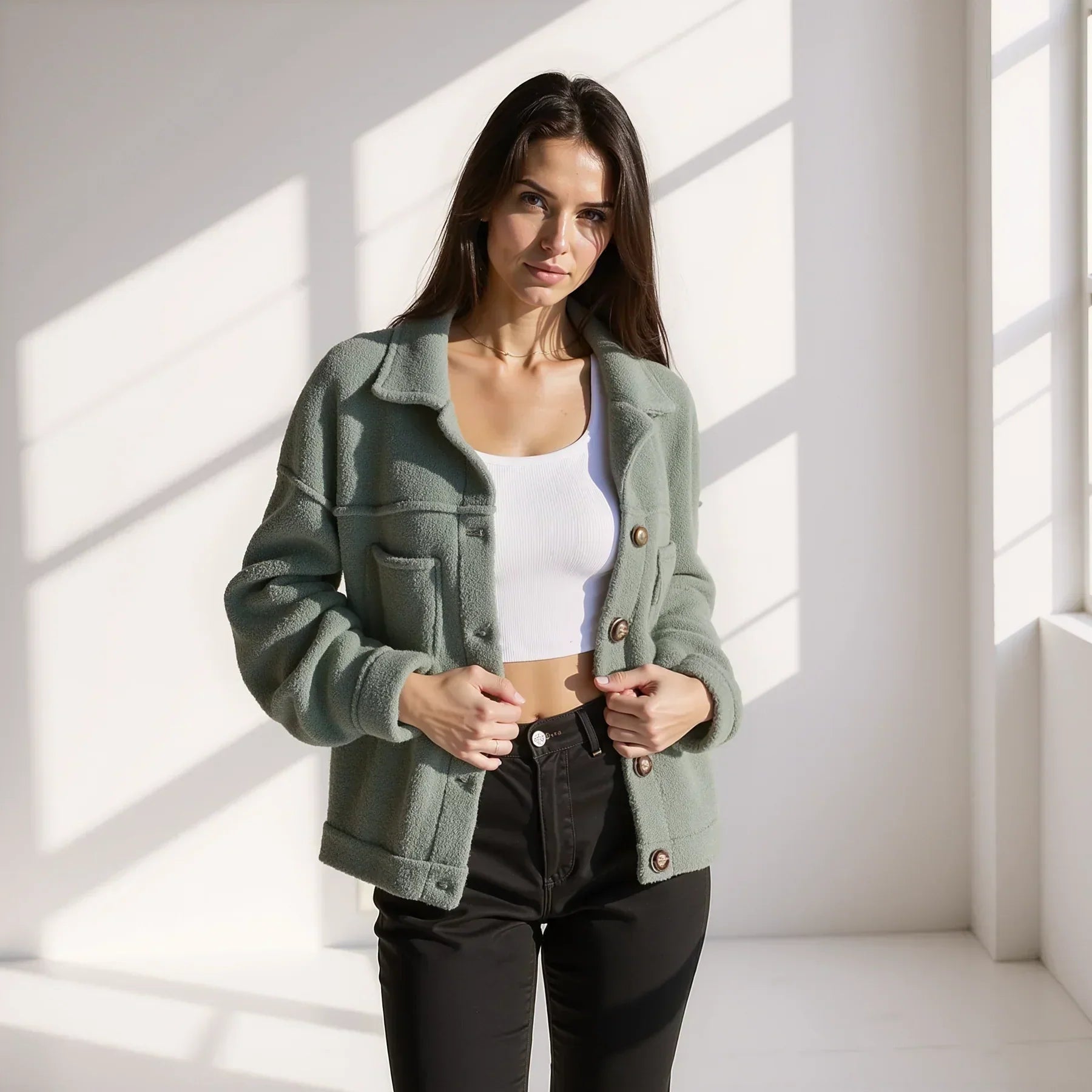 Jamie - Elegantná Prémiová Flísová Bunda