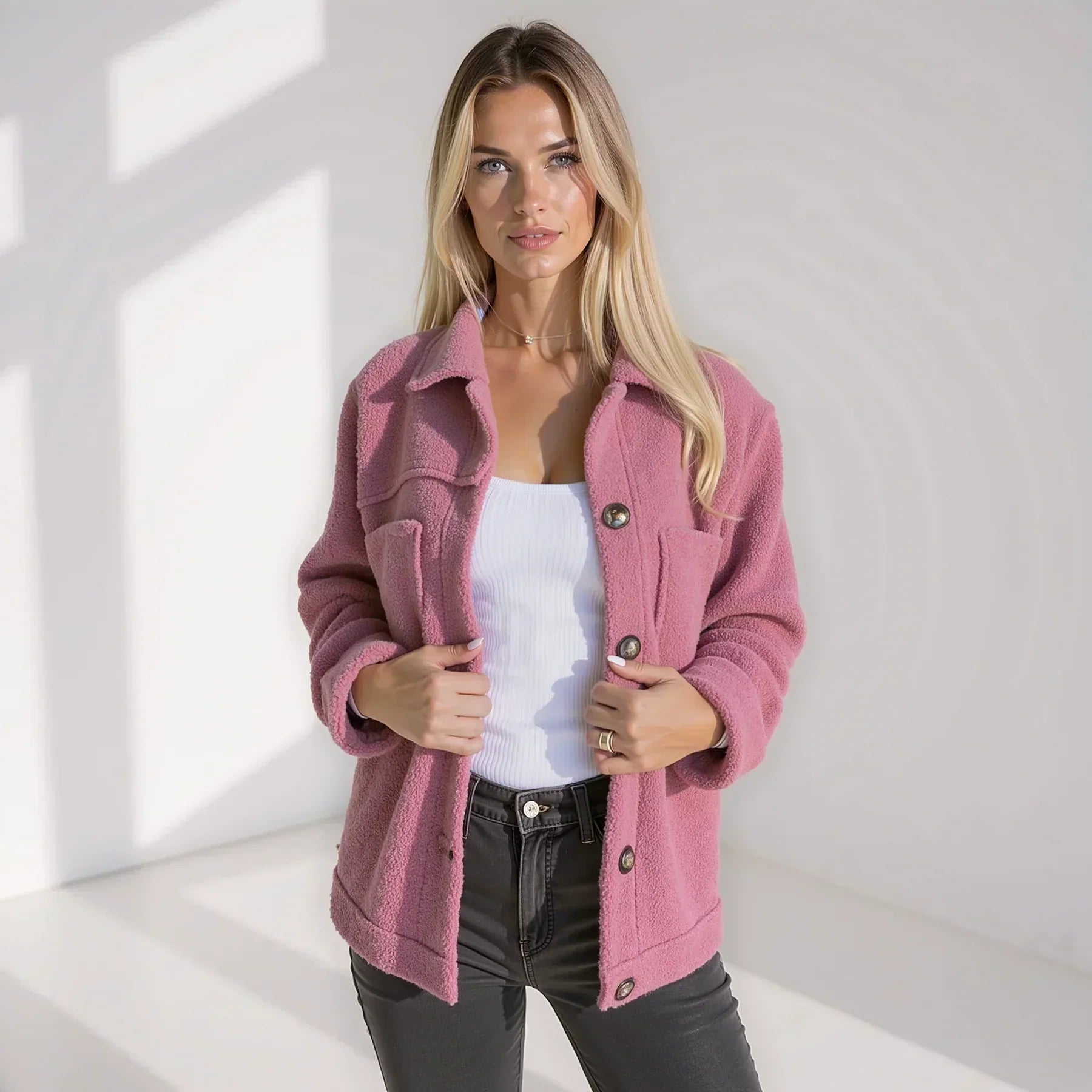 Jamie - Elegantná Prémiová Flísová Bunda