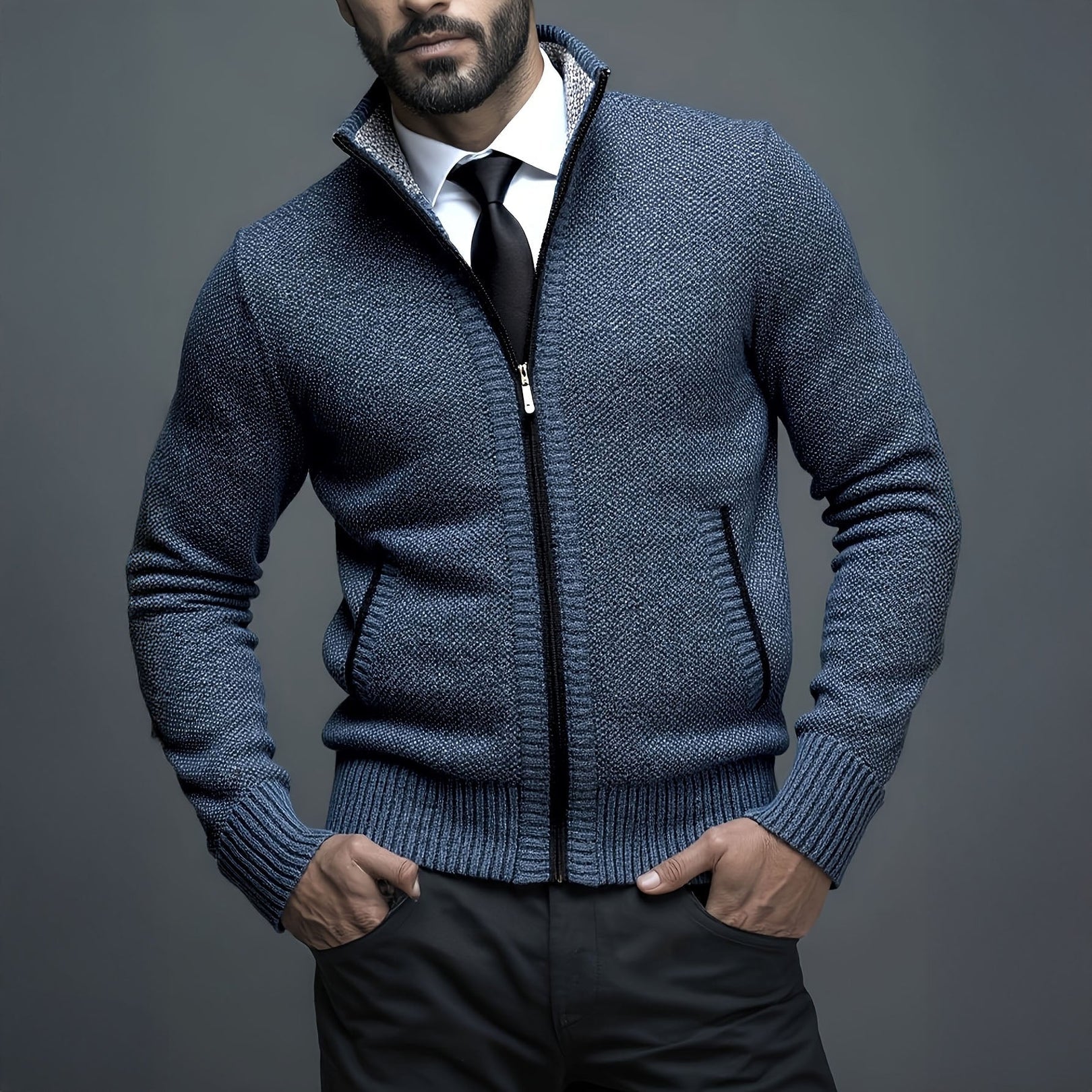 Haralds - Елегантна В’язана Куртка Преміум