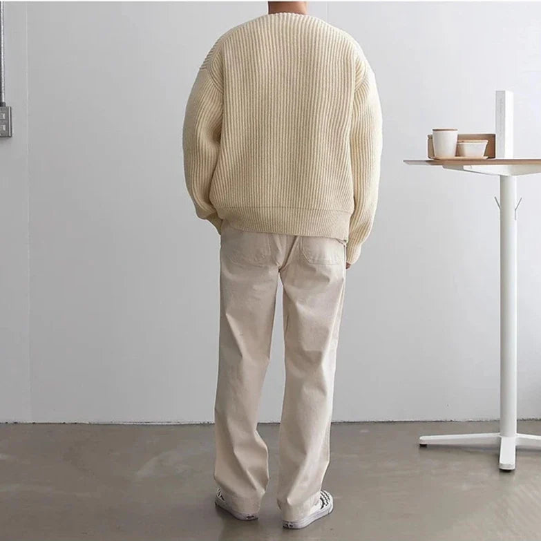 Harry - Cardigan Élégant en Maille Zip