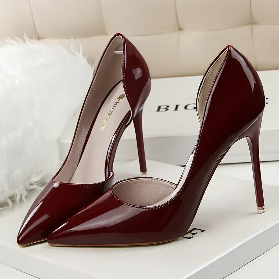 Veronica - Escarpins Vernis Cuir Qualité Italienne