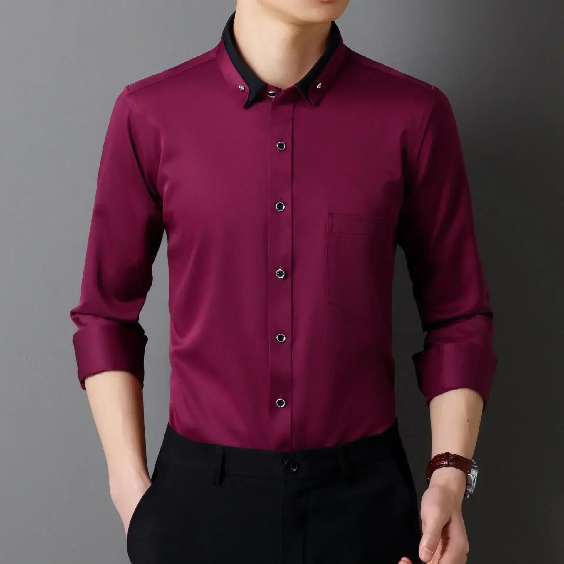 Valdo - Chemise Classique Manches Longues