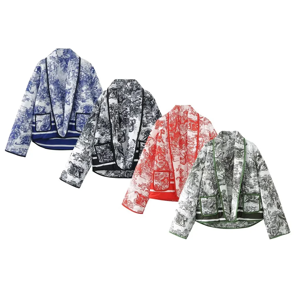 Bern - Veste Toile de Jouy Matelassée