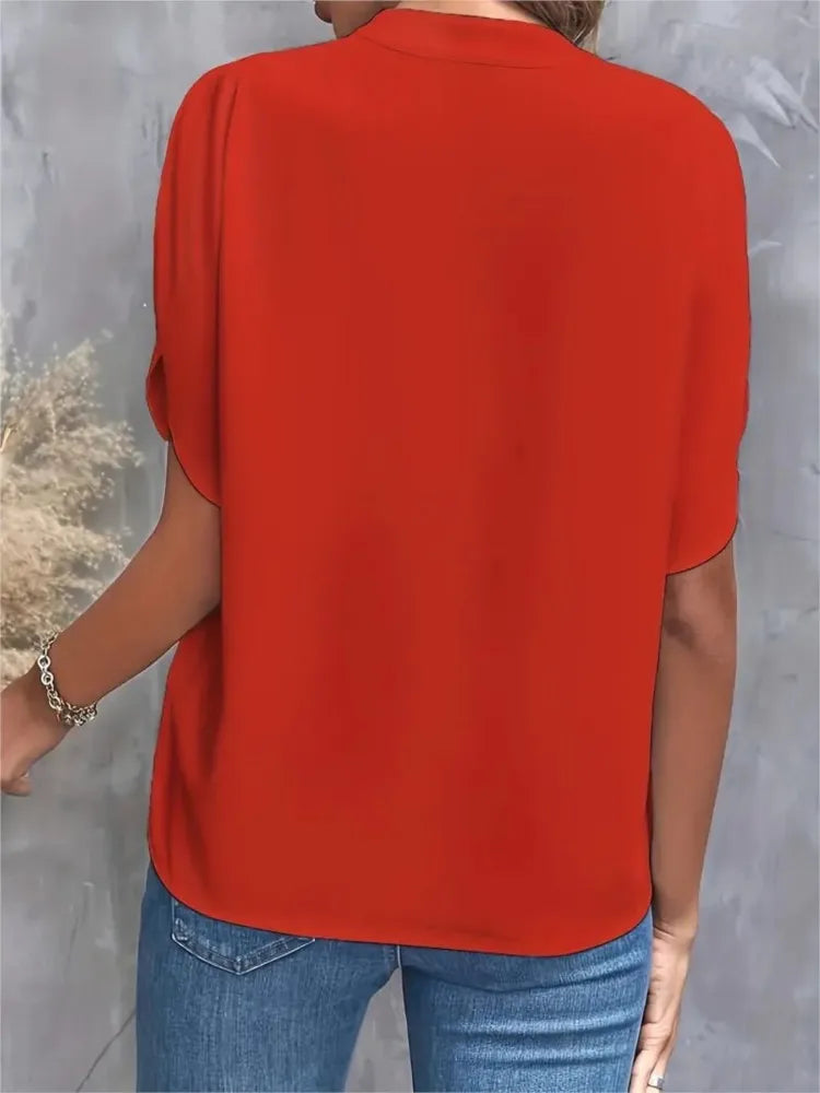 Stella - Blouse Élégante Col V