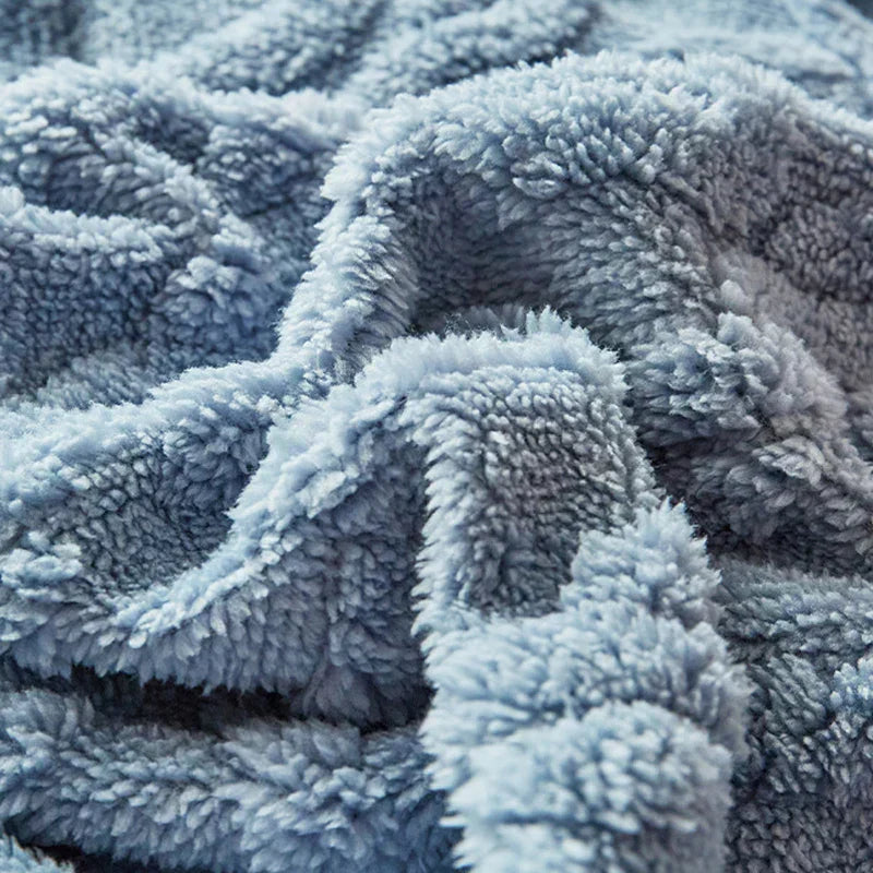 Liuxe™ - Couverture Polaire Double Épaisseur Laine d'Agneau