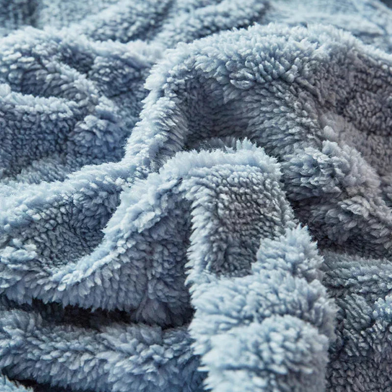 Liuxe™ - Couverture Polaire Double Épaisseur Laine d'Agneau